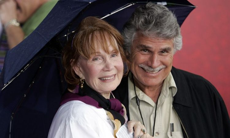 Katherine Helmond with her husband, David Christian. 